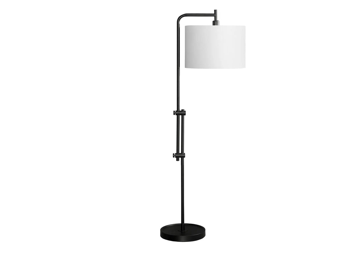 Metal Arc Floor Lamp | 63 Inch Height | Metal Base | 100W Bulb Compatible