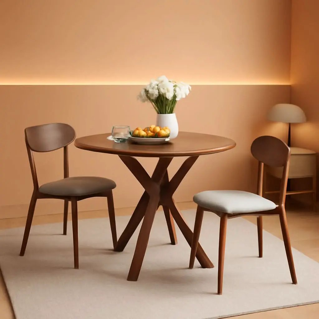 Round Dining Table Set 36 Inch With Cushioned Chairs from PriceLows™