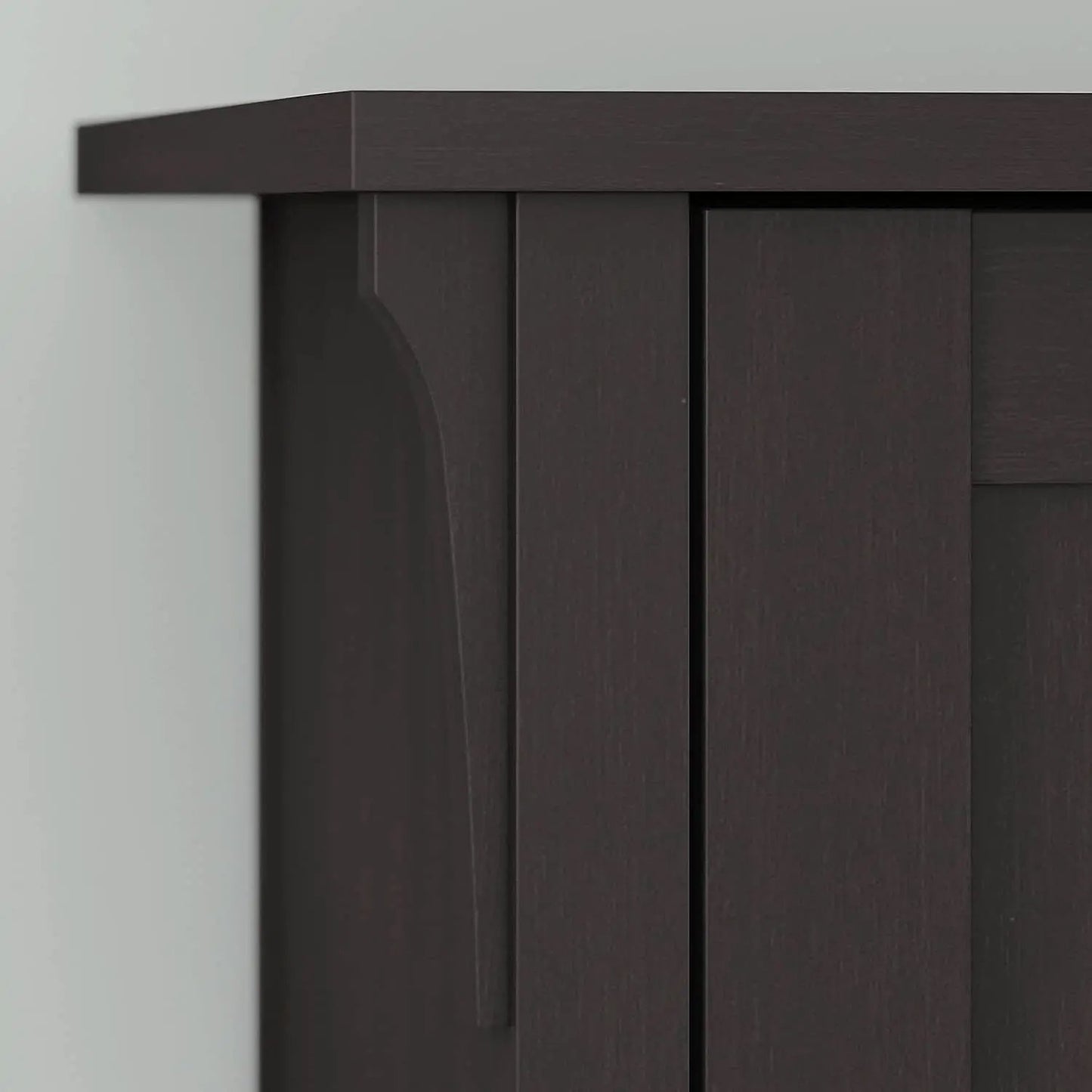 Vintage Black Bookcase With Adjustable Shelves For Home from PriceLows™