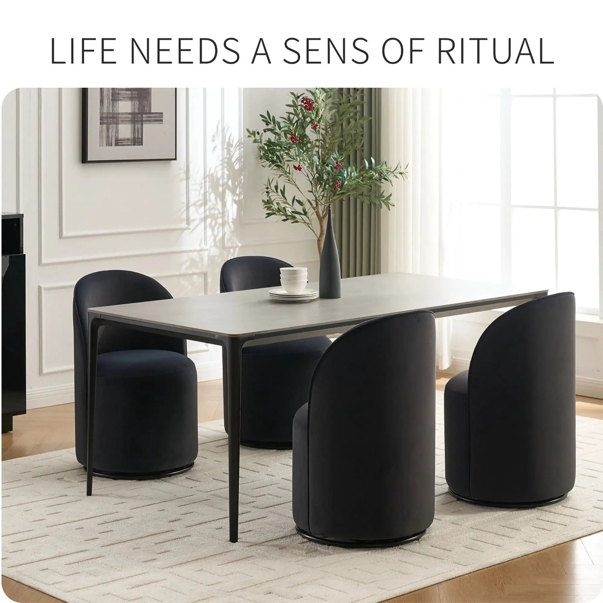 360 Degree Swivel Barrel Chair | Armless Dining Chair | Compact Design | Cozy Upholstery