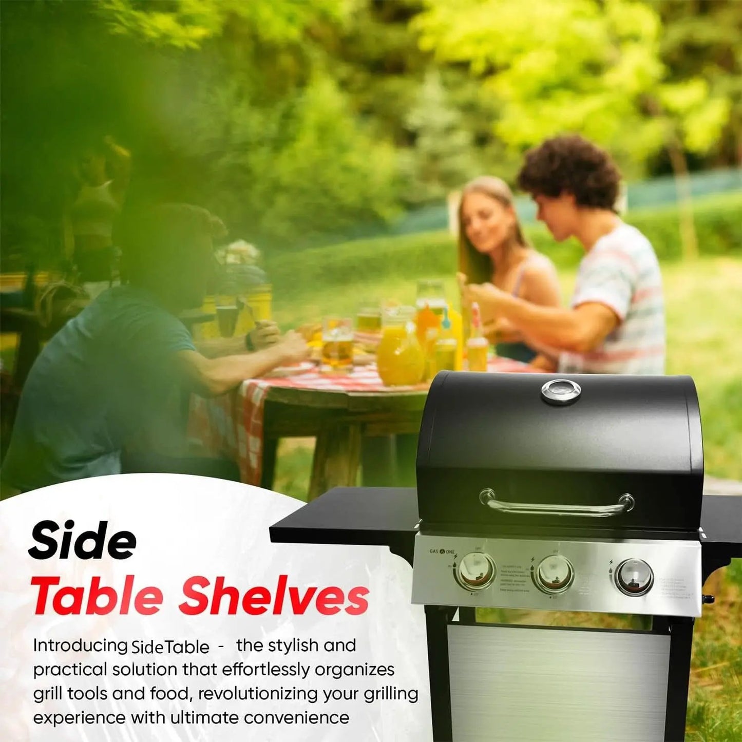 3 Burner Stainless Steel Propane Gas Grill With Cabinet from PriceLows™