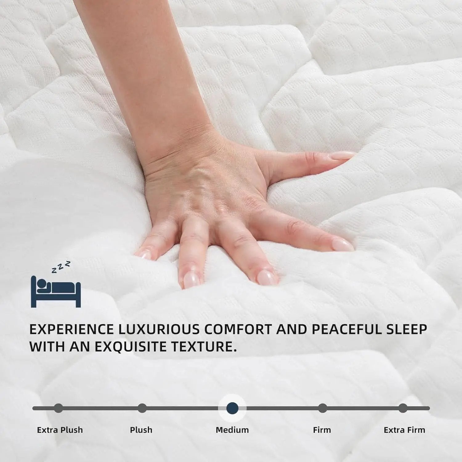Full Size 10 Inch Hybrid Mattress Fiberglass Free Breathable from PriceLows™