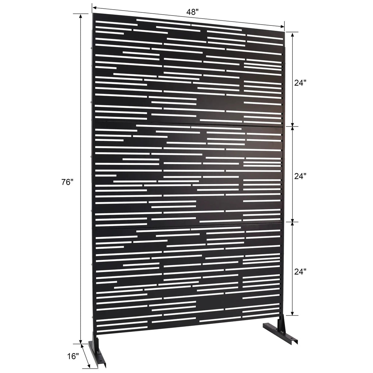 Privacy Screen | Freestanding Metal | Rust Resistant