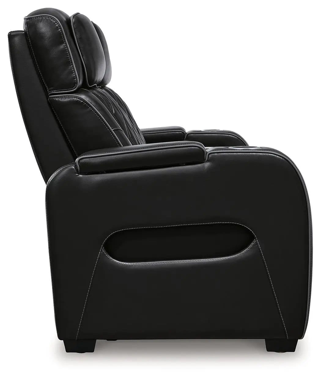 Boyington 2 Pc. Power Reclining Sofa And Loveseat | 2-Piece Set | Living Room Furniture | Black