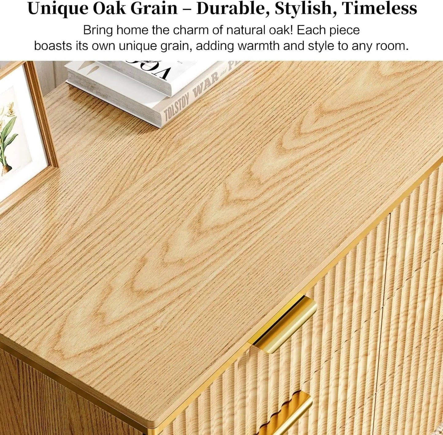 Oak Forty Seven Inch L Shaped Corner Desk With Drawers from PriceLows™