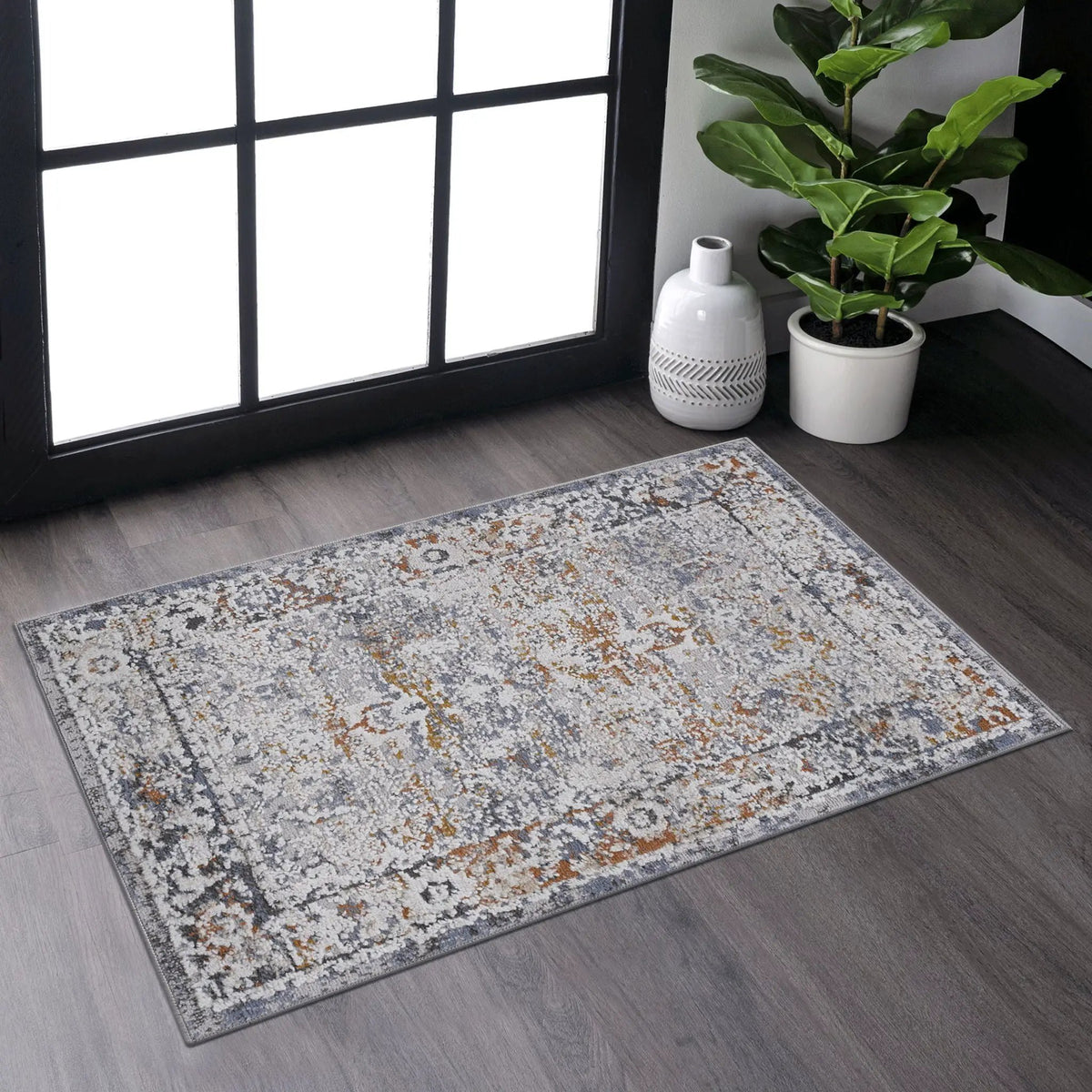 Payas Trendy Traditional Runner Rug | 96 x 26 Inch | Stain Resistant | Non-Shedding Machine-Woven