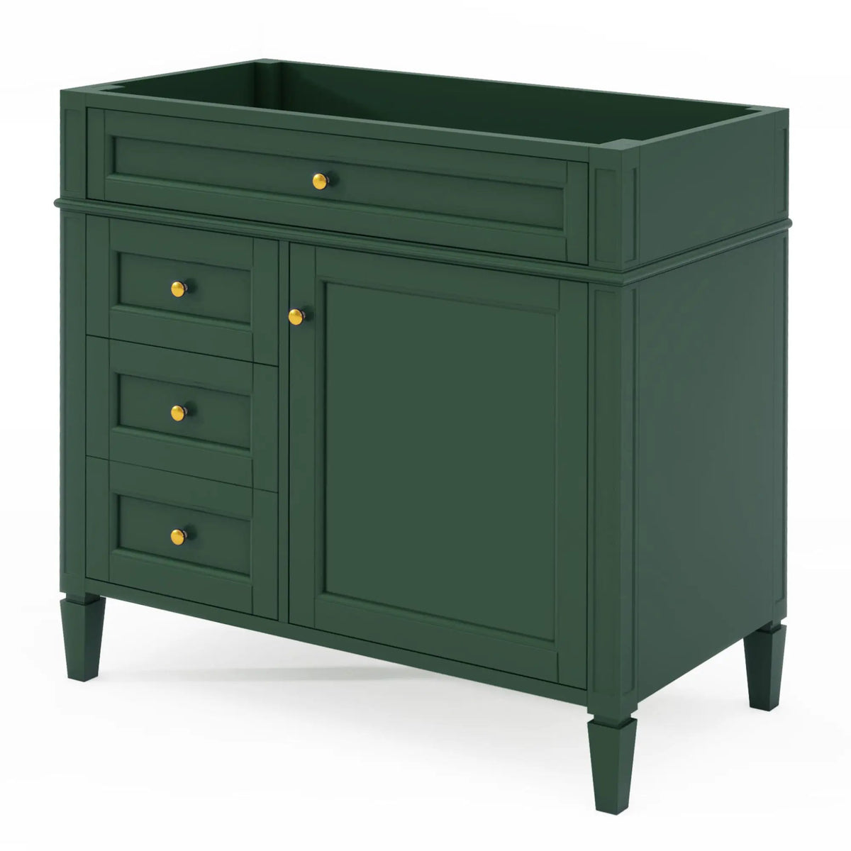 Bathroom Vanity | 3 Drawers | Blue Finish | Tip Out