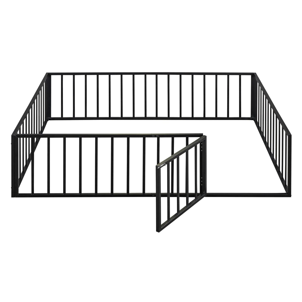 Metal Floor Bed Frame | Raised Fence Gate | Low Platform Design