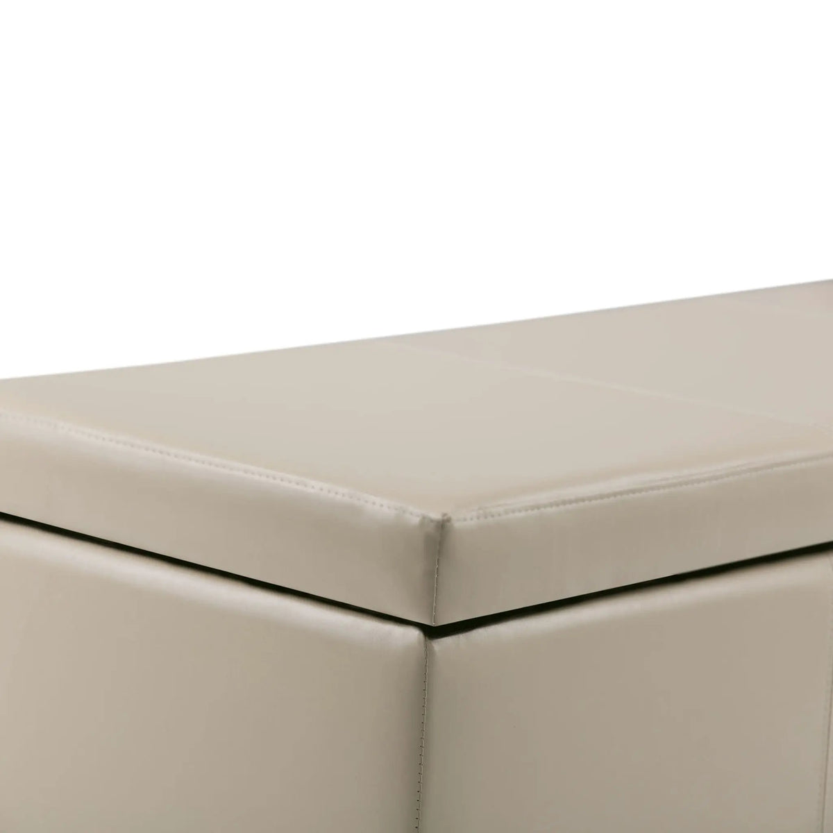 Storage Ottoman Bench | Solid Wood Frame | High Density Foam