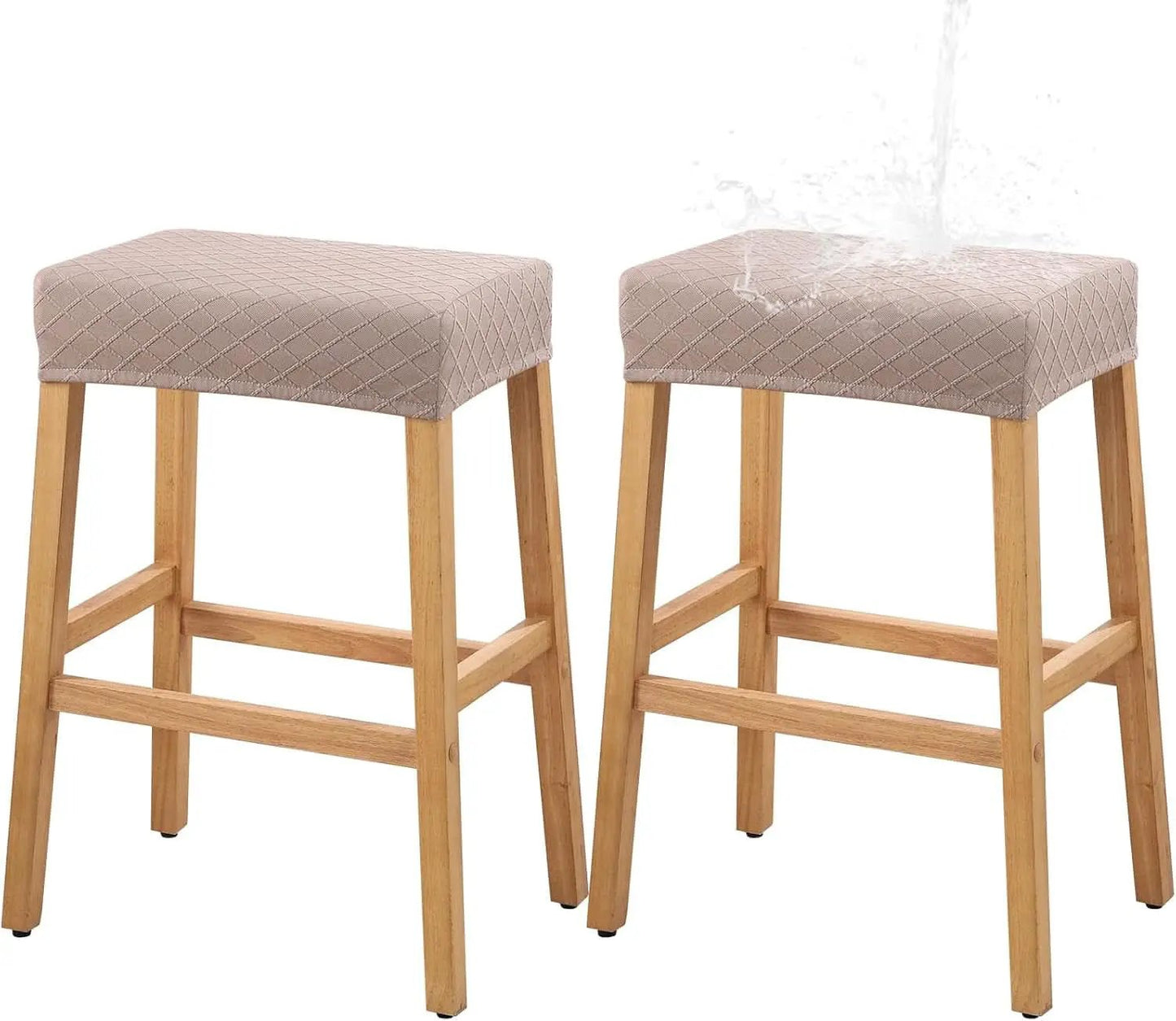 Rectangular Bar Stool Covers 2 Pack Waterproof Stretch from PriceLows™