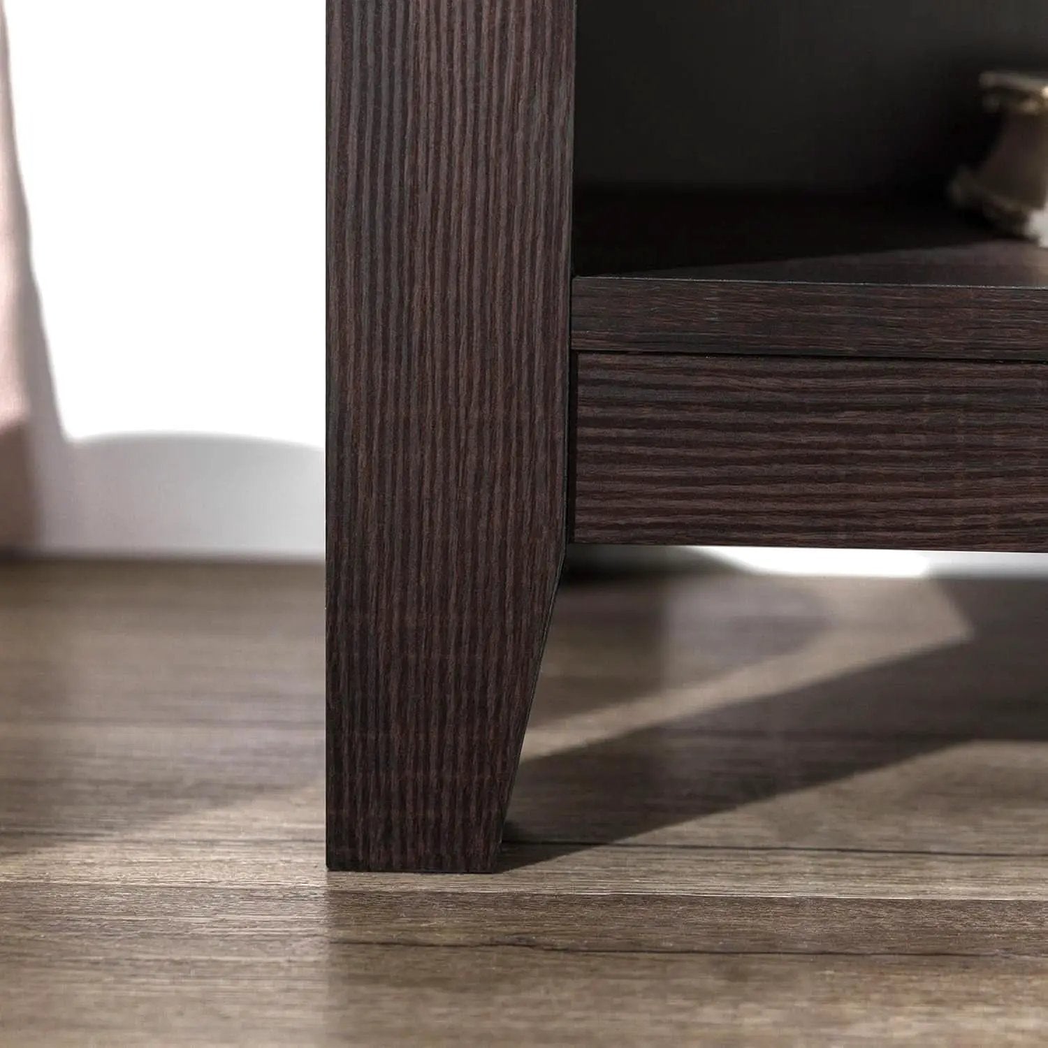 70 Inch TV Stand Espresso Finish With Adjustable Shelves from PriceLows™