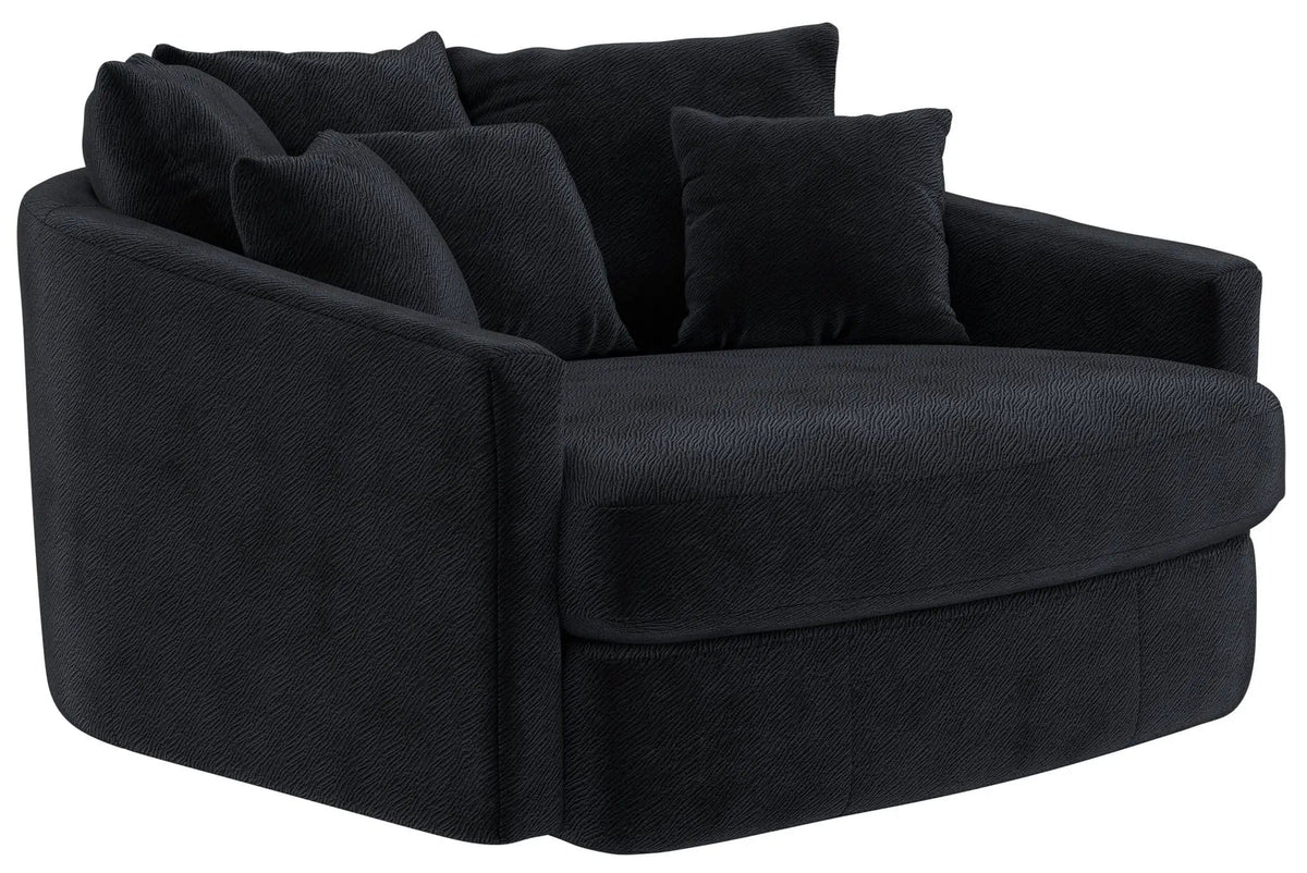 Matty Round Accent Cuddle Chaise | 3 Pieces | Living Room Furniture | Living Room