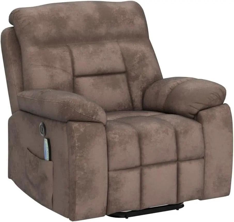 Large Power Recliner With Massage And USB Charging from PriceLows™
