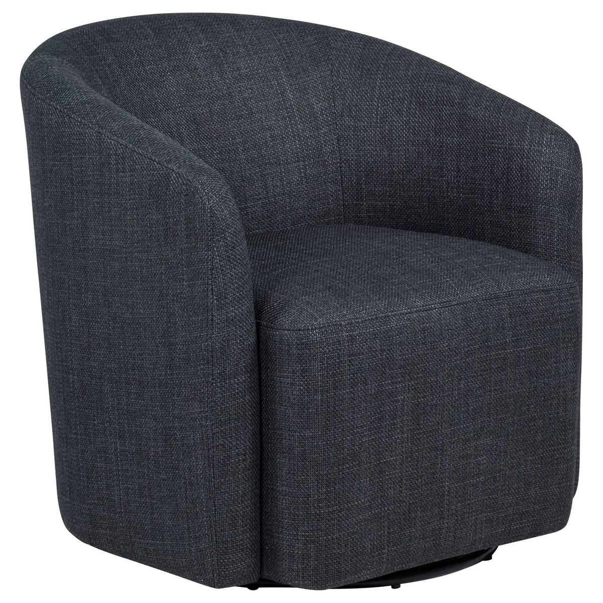 Mossbrook Fabric Upholstered Swivel Accent Chair Anthracite | 29.25 x 29.25 x 31.5 in | Fabric | Living Room