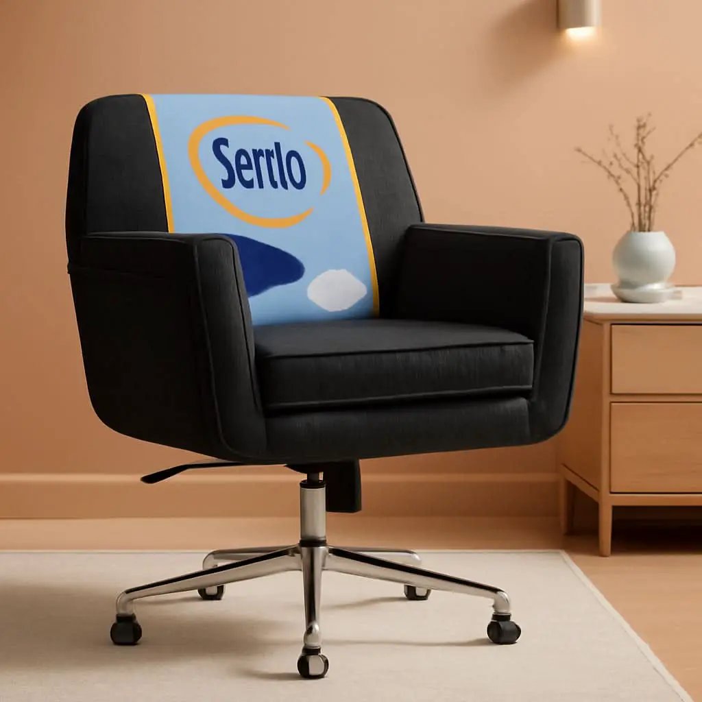 Mid Century Memory Foam Office Chair In Charcoal Gray from PriceLows™
