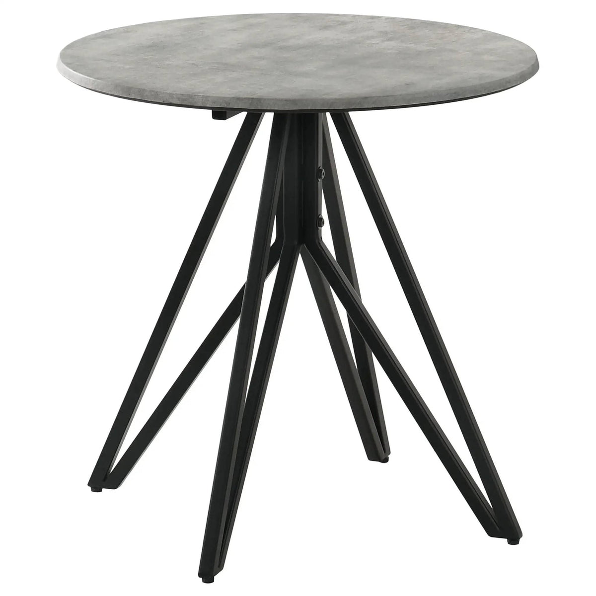 Hadi 2-piece Round SmartTop Coffee and End Table Set Cement | 2-Piece Set | Metal | Dining Room