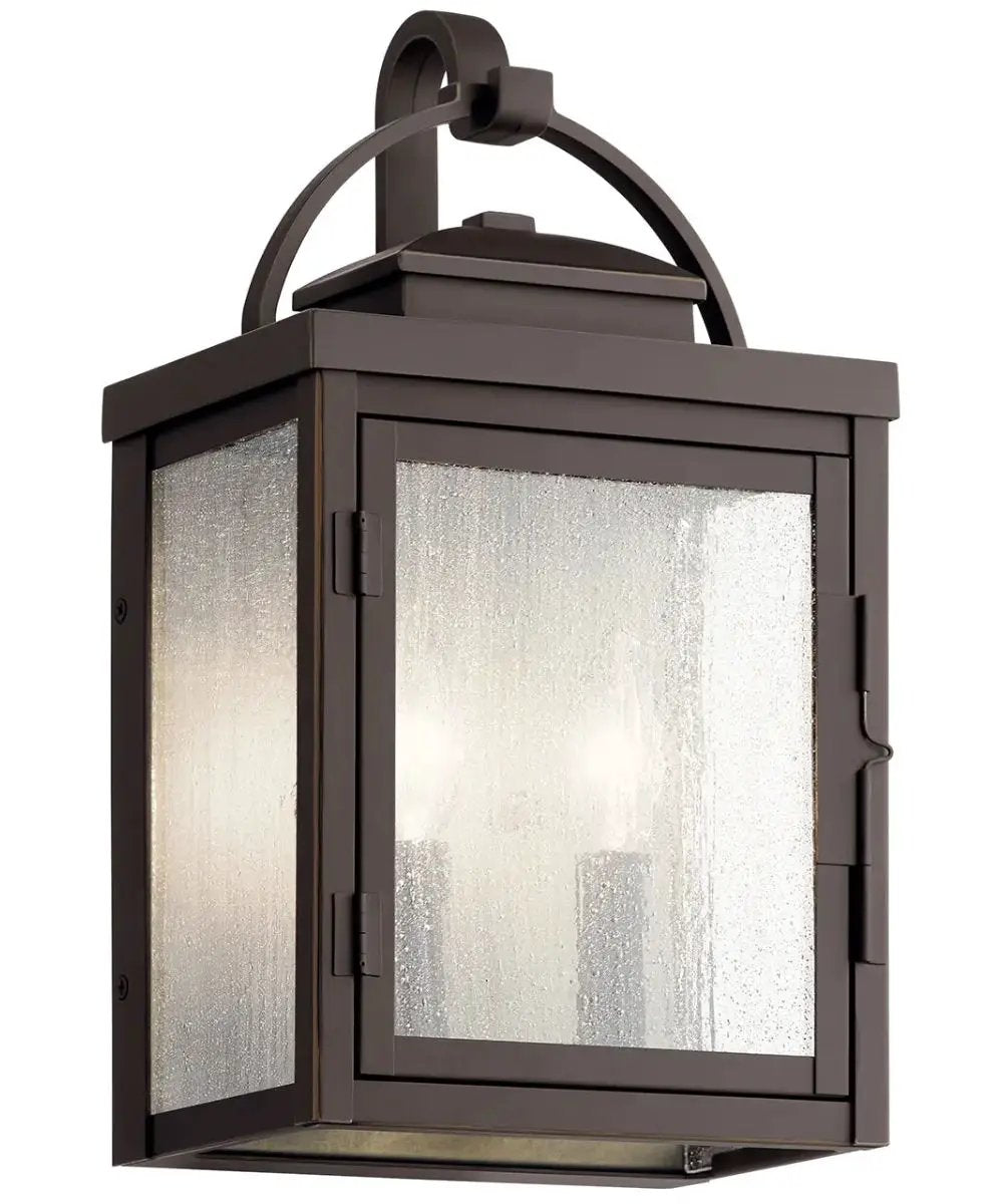 Outdoor Wall Lantern | 2 Light | Oil Rubbed Bronze | 15 Inch Height