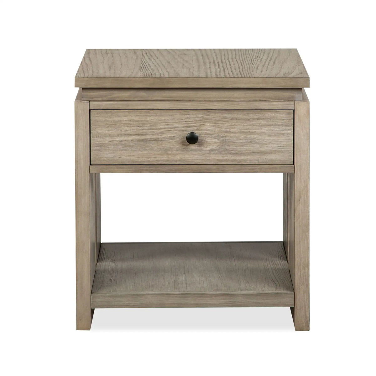 Conrad Rectangular End Table | 26 x 22 x 24 in | Veneer & Wood | Stone Harbor Gray