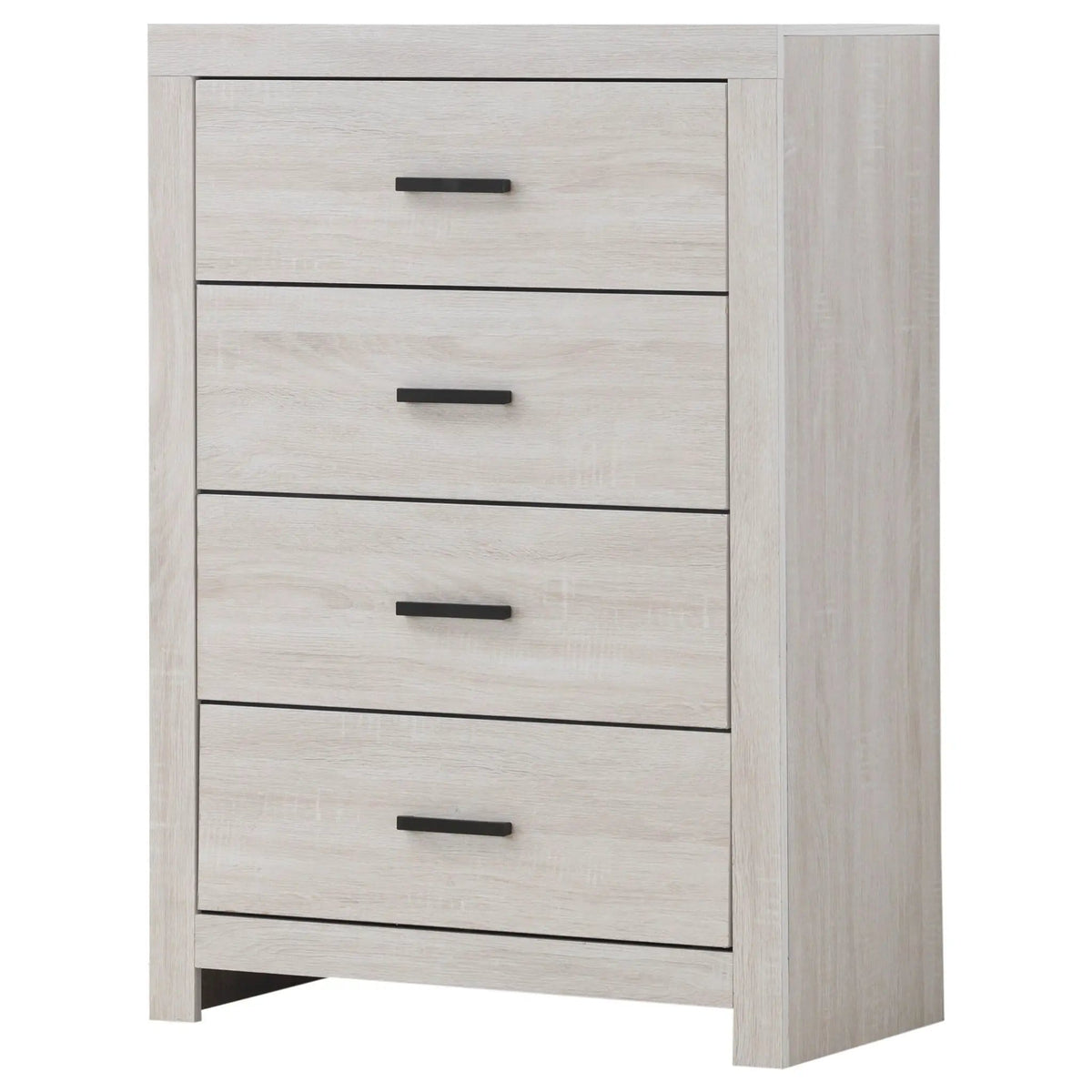 Brantford 4-drawer Bedroom Chest Coastal | 31.5 x 16.25 x 44.75 in | Engineered Wood & Veneer | White