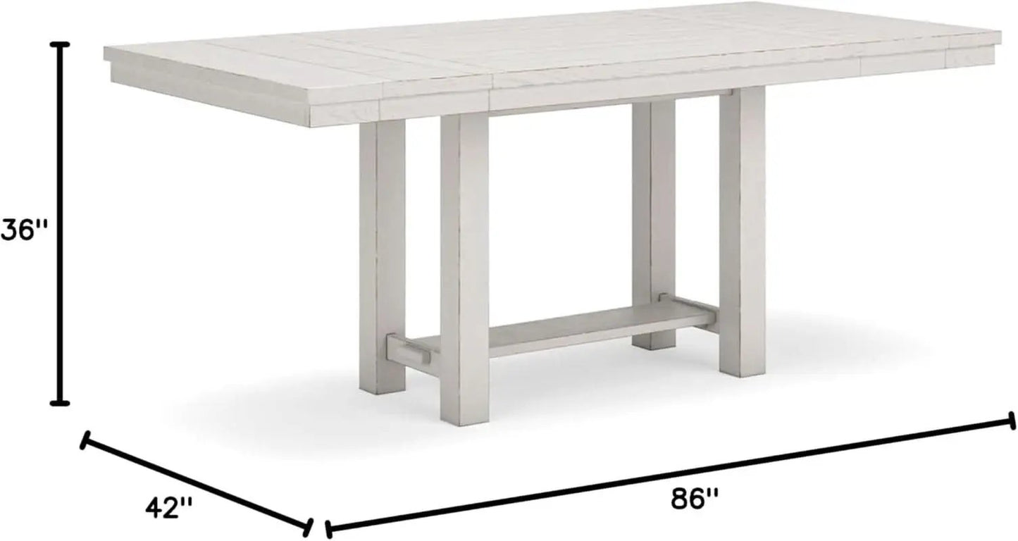 Robbinsdale Counter Height Dining Extension Table 42W 86D White from PriceLows™