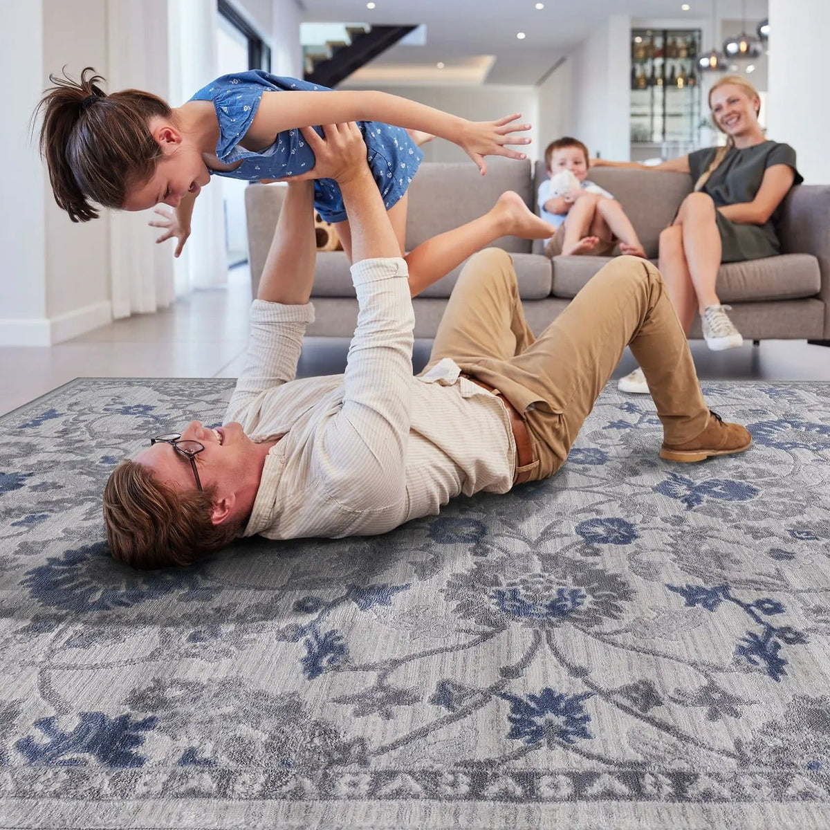Marfi Trendy Oriental Area Rug | 3 Pieces | Any Room Furniture | Any Room