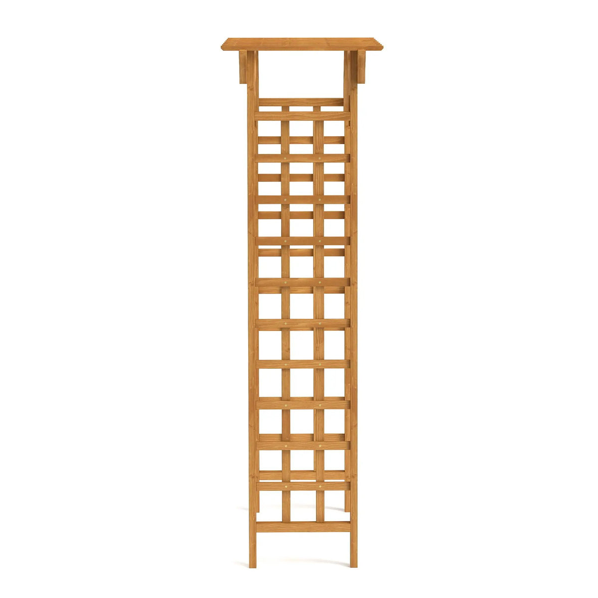 Wooden Wedding Arch | Garden Arbor Pergola | Solid Wood | Light Brown Finish