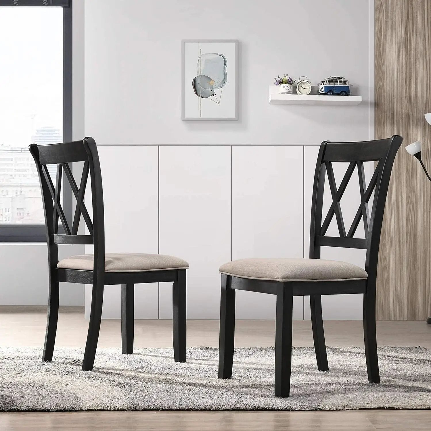 Ebony Five Piece Cross Buck Timbercrafted Dining Set from PriceLows™
