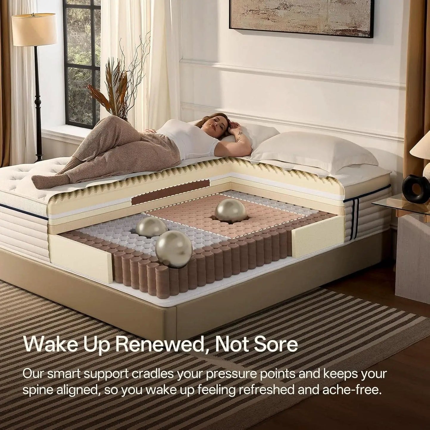 Full Size Memory Foam Hybrid Mattress SerenitySupport from PriceLows™