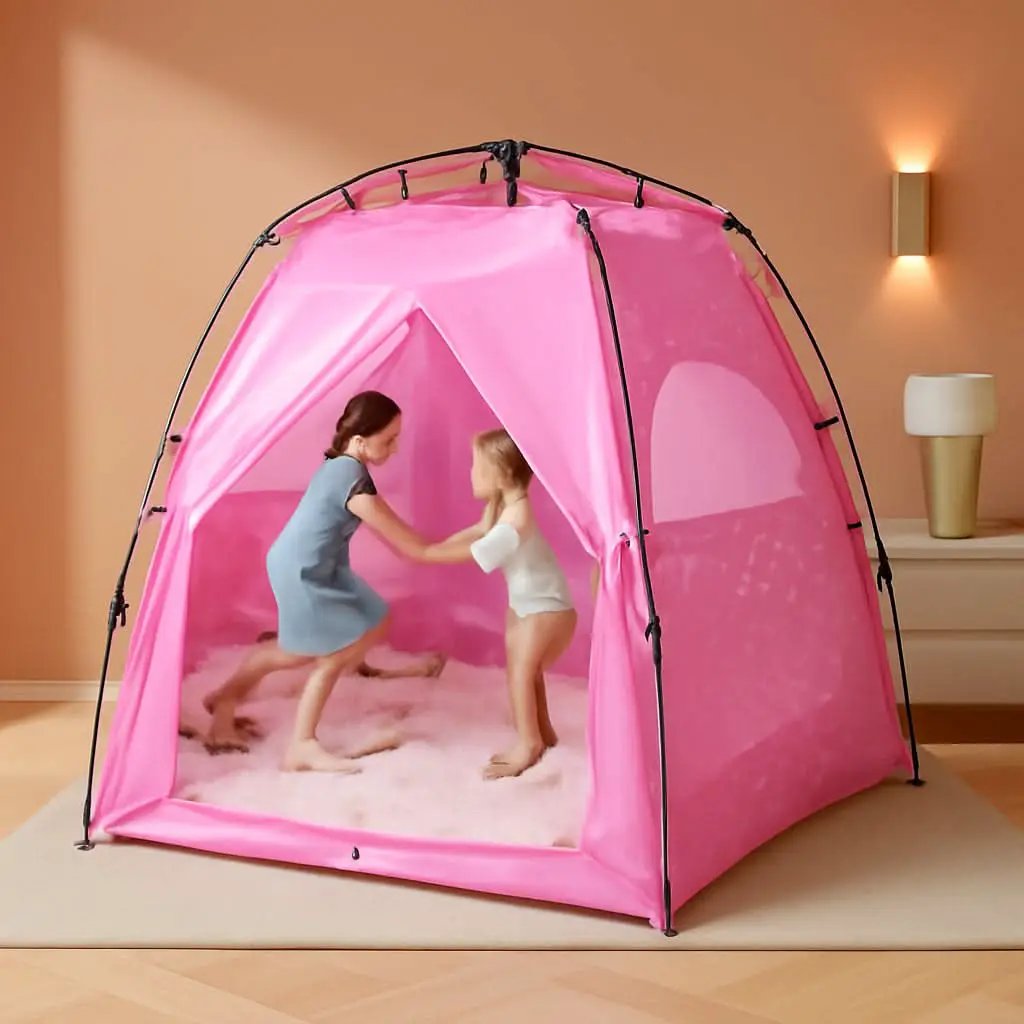 Kids Pop Up Play Tent 78x66 Inch Princess Castle Playhouse from PriceLows™
