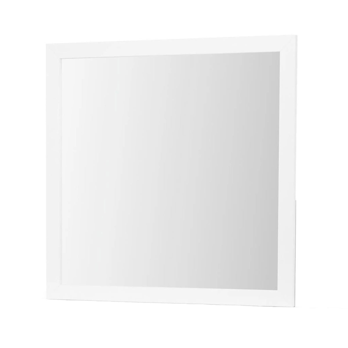 Omoda Mirror | 39.56 x 0.18 x 39.57 in | Wood & Acrylic | White