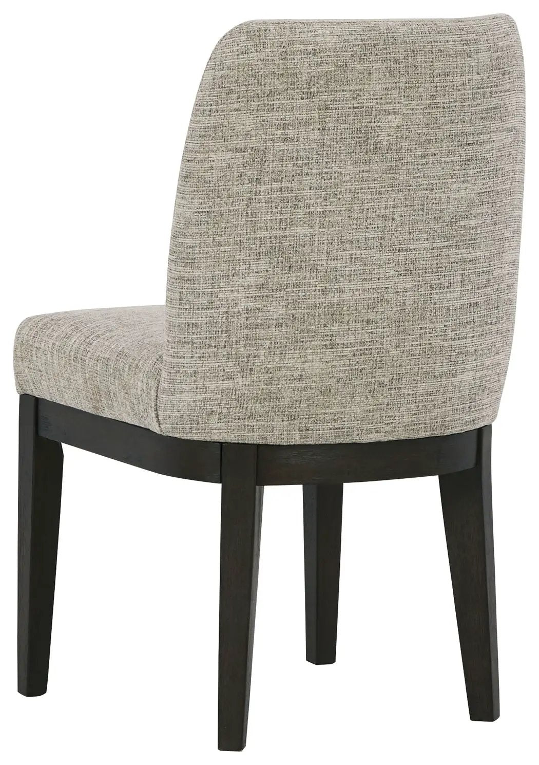 Burkhaus Dining Side Chairs | Set Of 2 | Beige And Dark Brown | Upholstered Seats