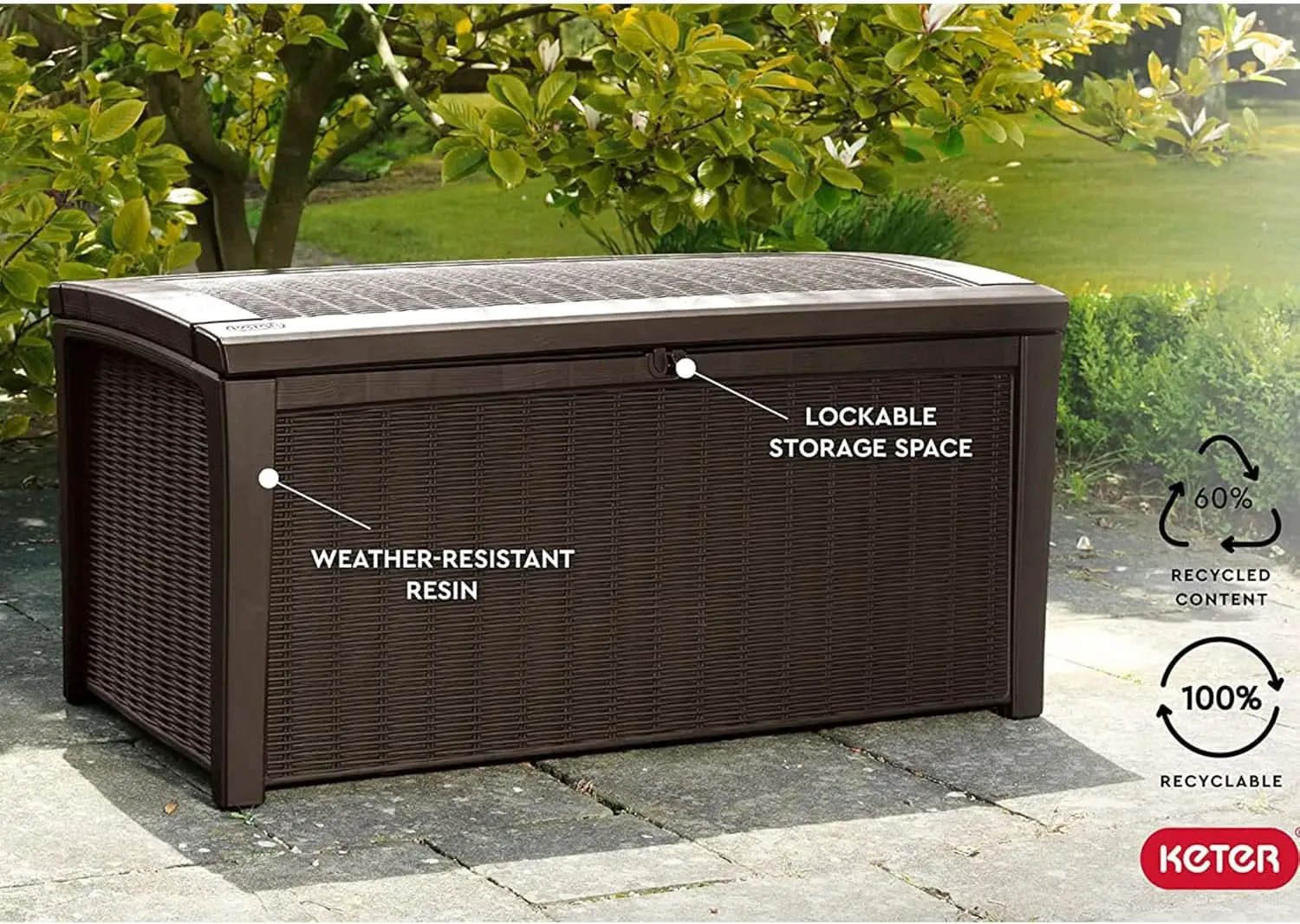 Outdoor Waterproof Storage Deck Box for Garden Use from PriceLows™