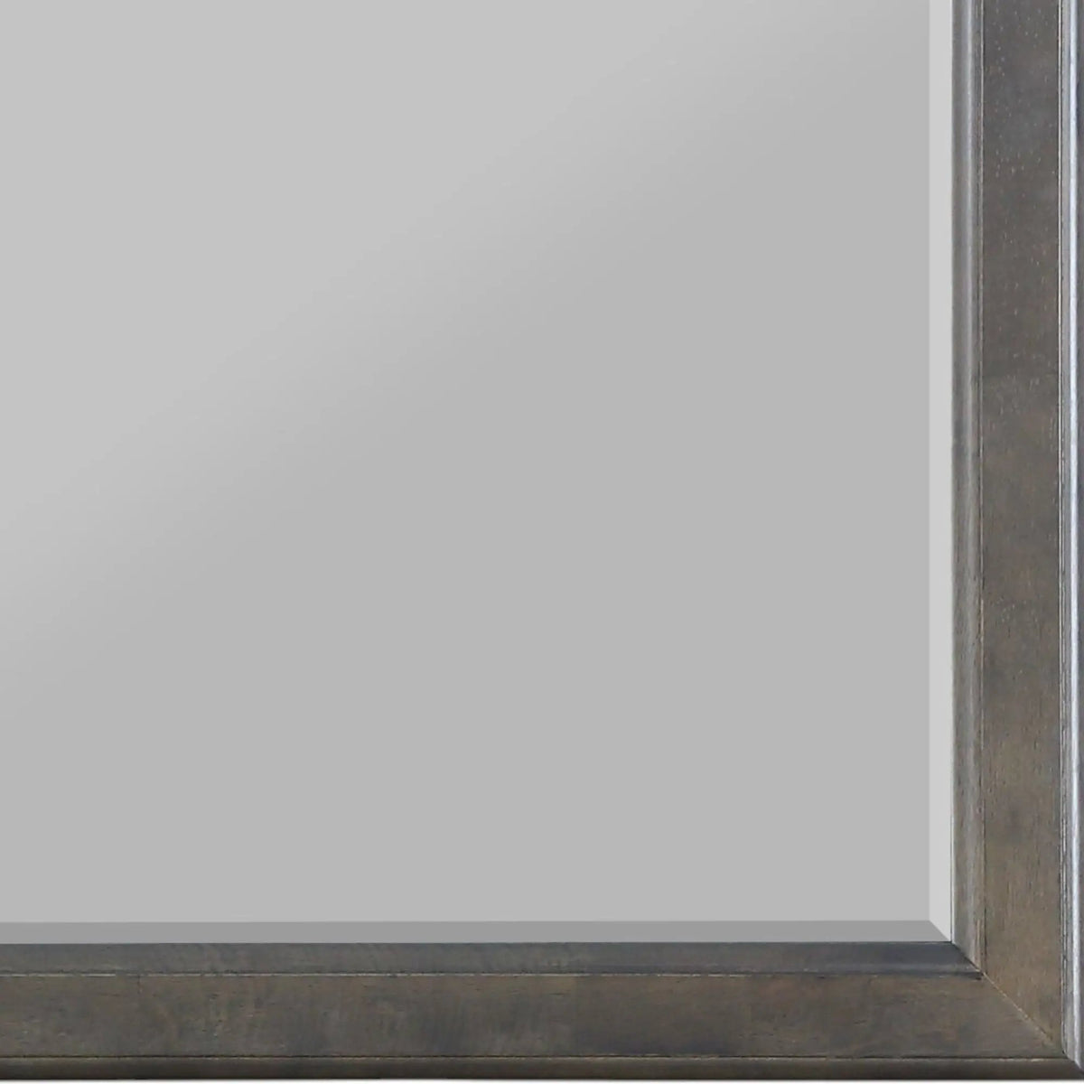 Louis Philippe Bedroom Mirror | Square Design | Rich Finish | Wood Frame With Veneer