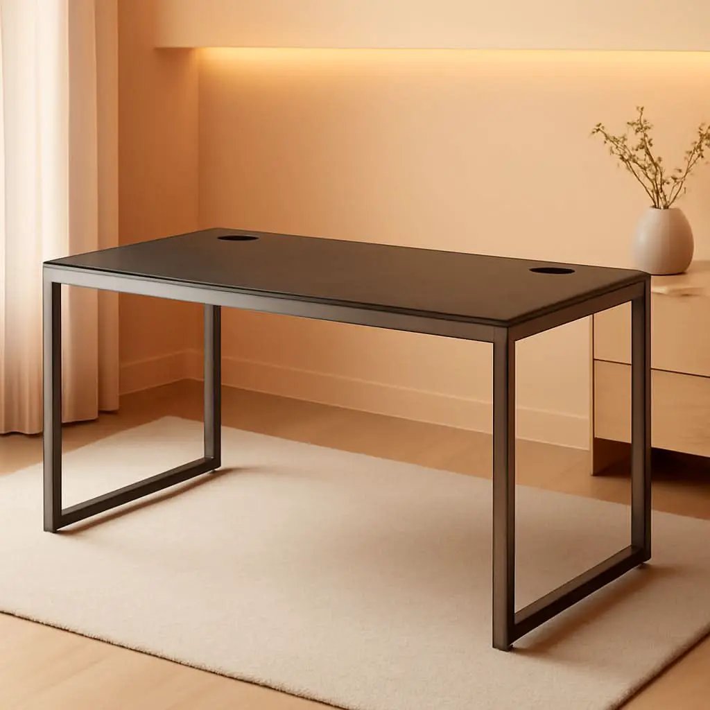 55 Inch Espresso Computer Desk For Home Office Workspace from PriceLows™
