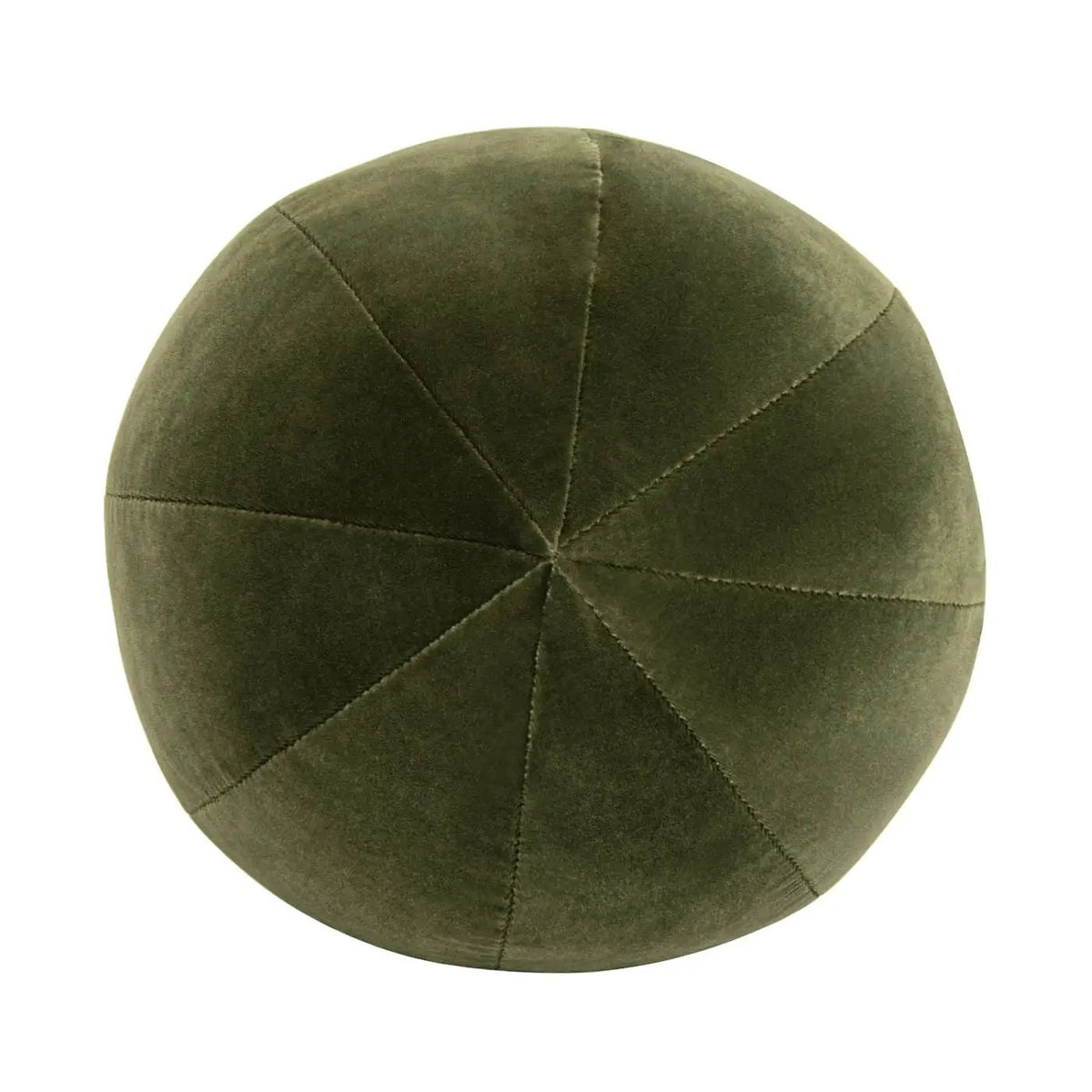 Luna Round Ball Throw Pillow | Faux Sheepskin Cover | 12 Inch Diameter | Durable Foam Insert