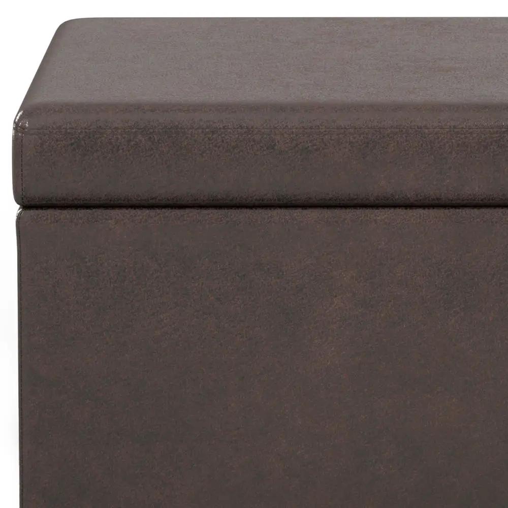 Storage Ottoman Bench | Solid Wood Frame | High Density Foam