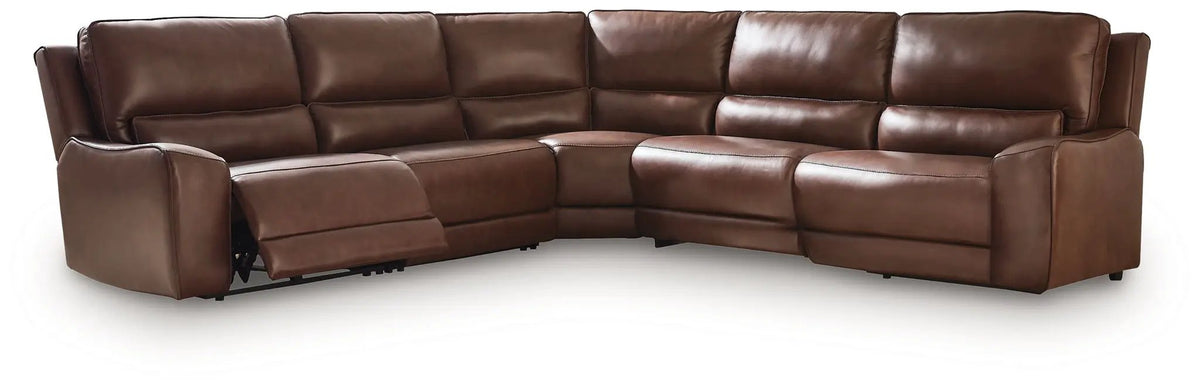 DeepWakes Power Reclining Sectional | Chaise Included | Ultra-Stylish Design | 130 Inch Length