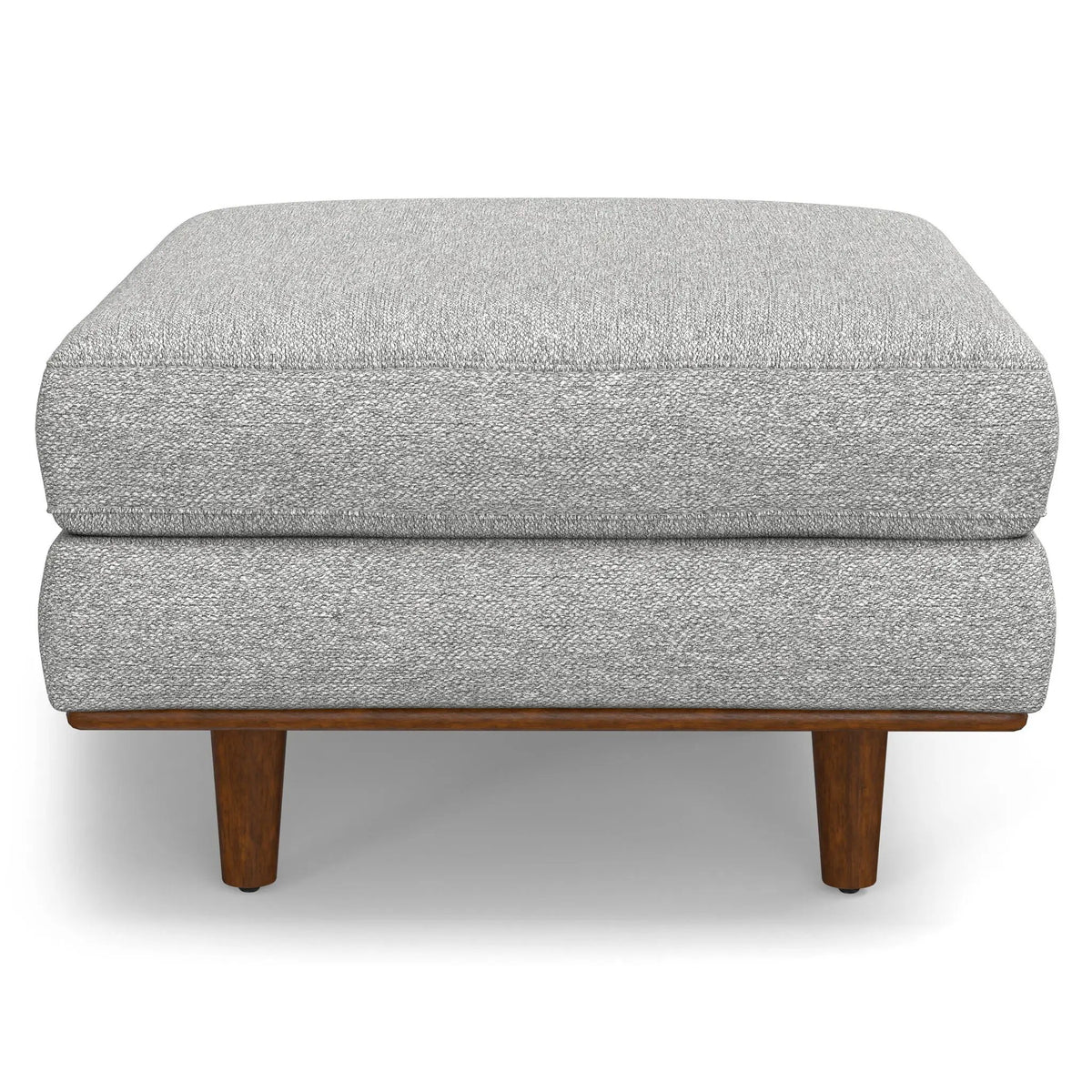 Morrison Handcrafted Ottoman | Mid-Century Modern Styling | Corner-Blocked Frame | 33 Inch Width