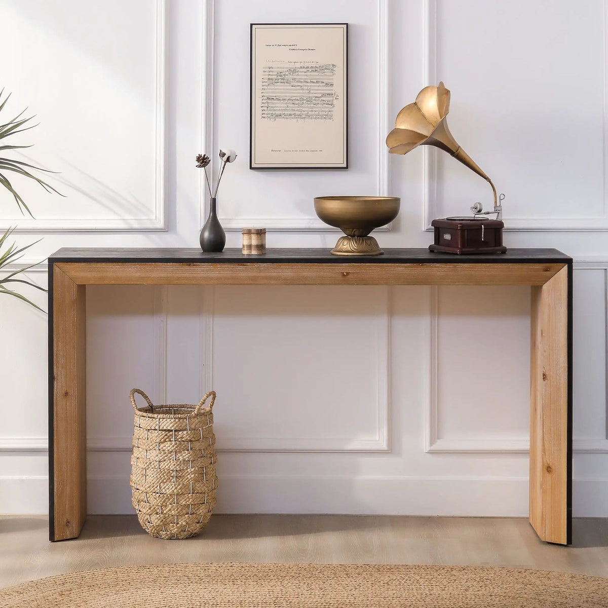 Modern Console Table | 2 Pieces | Wood | Living Room