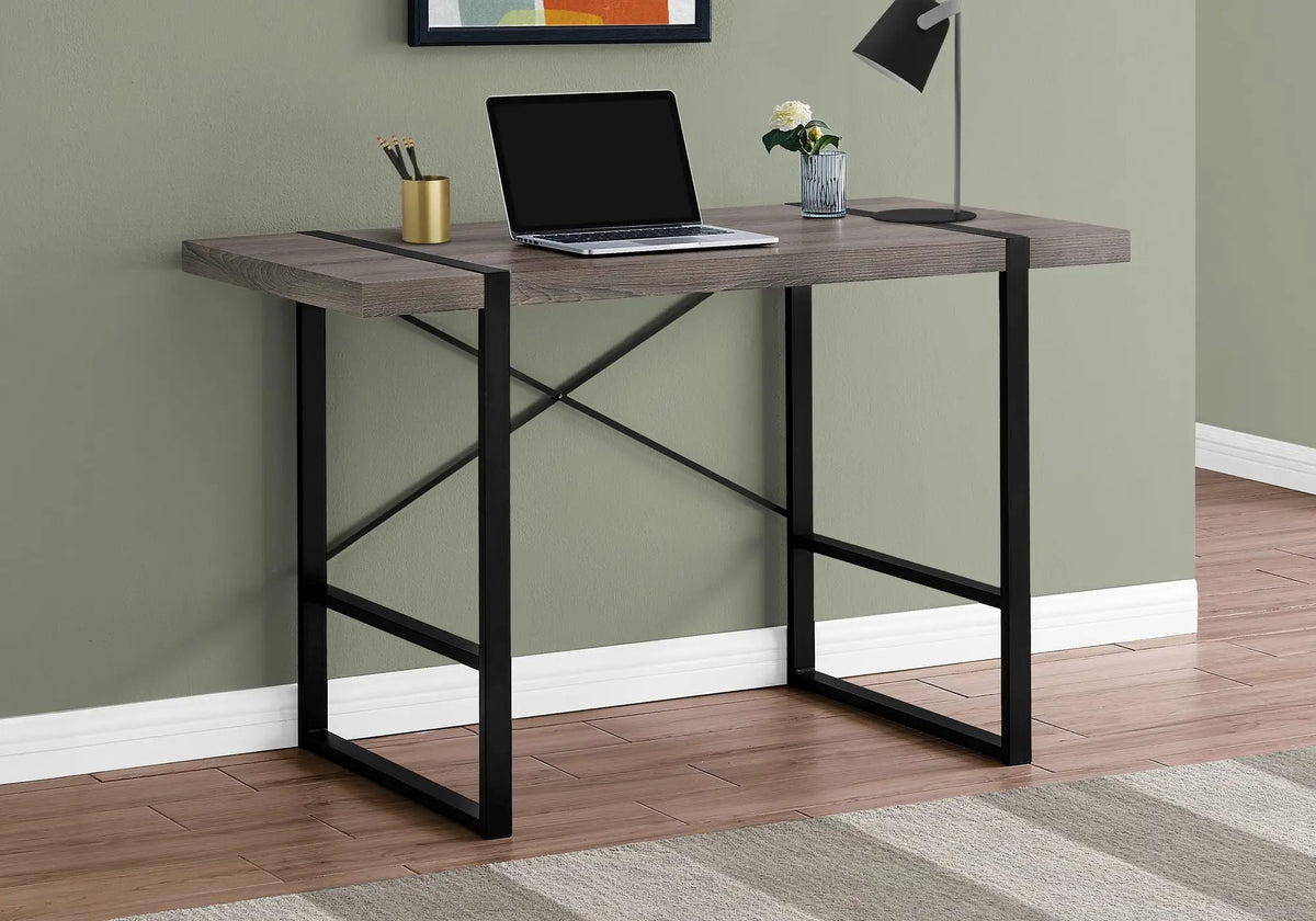 Computer Desk For Home Office | 49 Inch Width | Thick-Panel Desktop | Sturdy Metal Legs