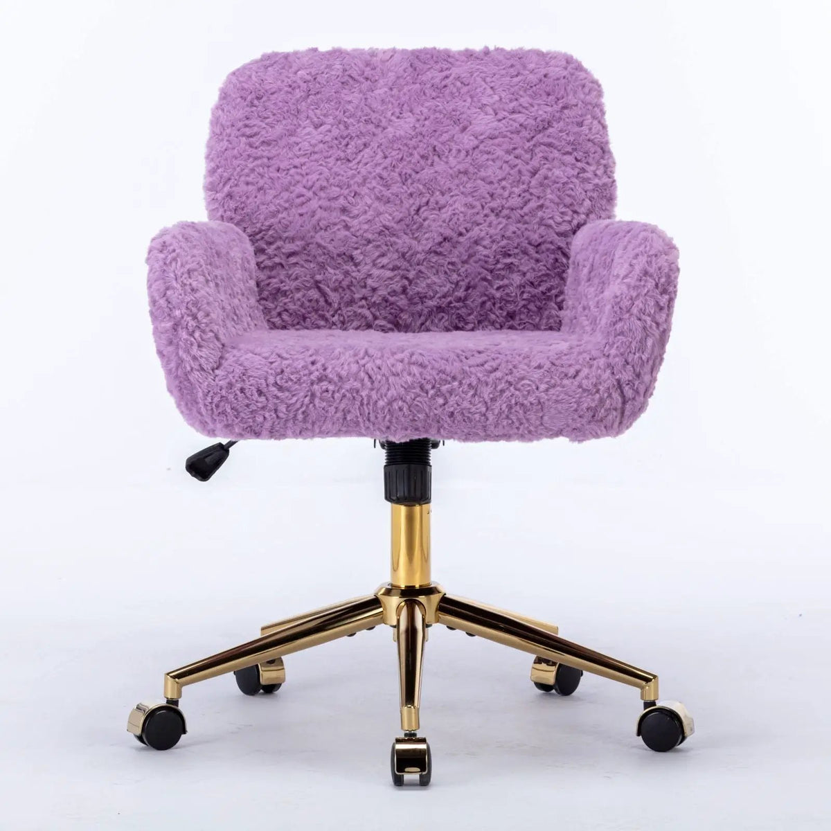 Office Chair | Adjustable Height | Reclining Faux Fur Seat | Large