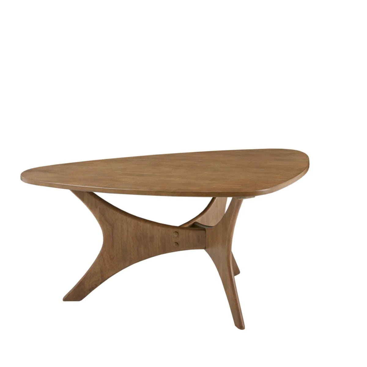 Triangle Accent Table | Wood Veneer Top | Natural Elm Finish