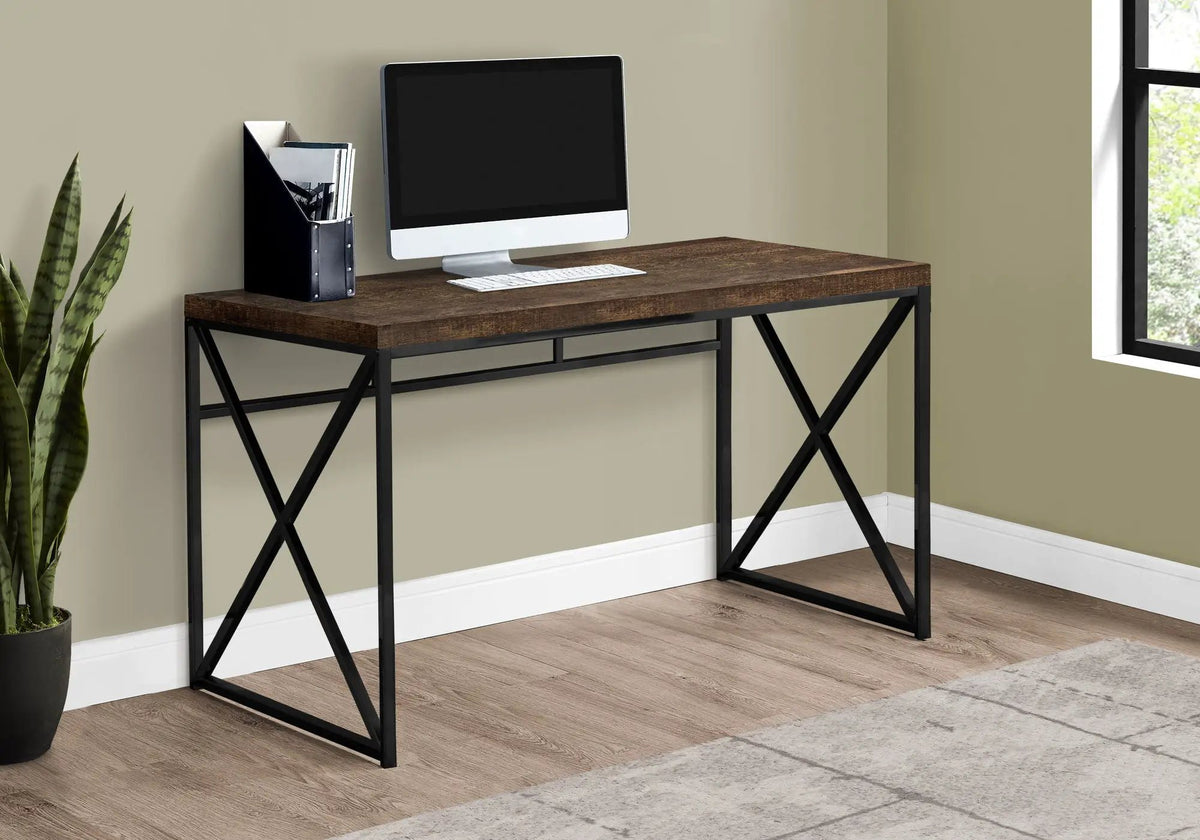 Laptop Computer Desk | 47.25 Inch Width | Thick Panel Tabletop | Space-Efficient Design