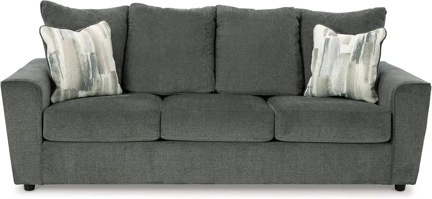 Gray Upholstered Casual Sofa With Flared Arms Modern from PriceLows™