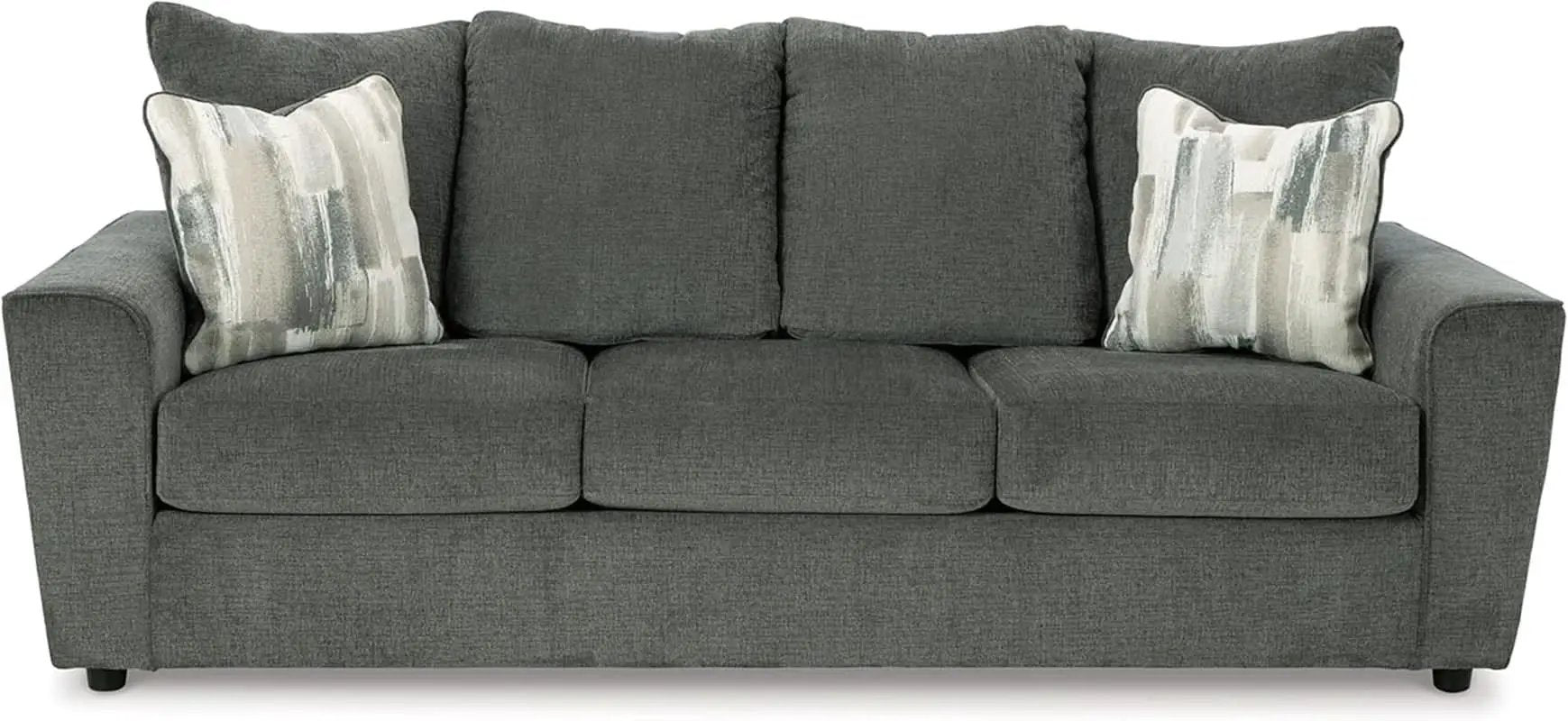 Gray Upholstered Casual Sofa With Flared Arms Modern from PriceLows™