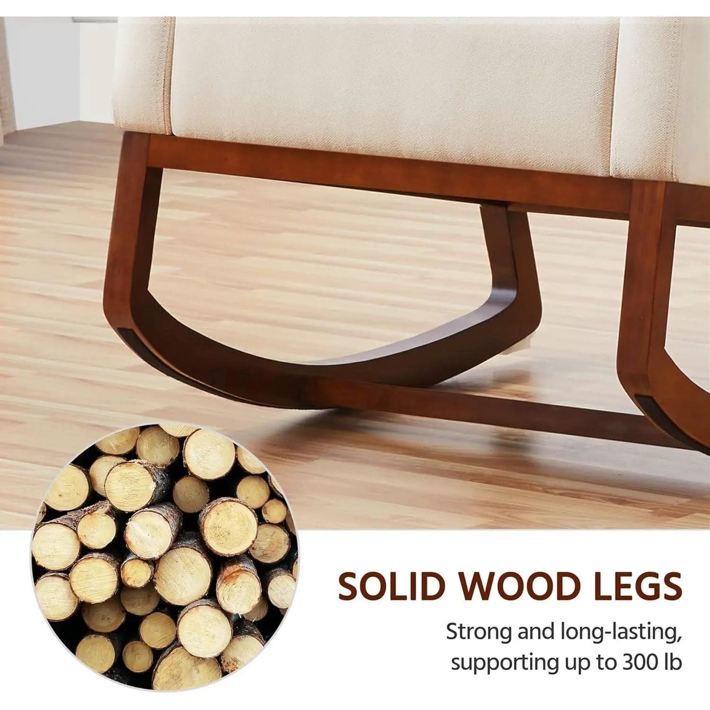 Rocking Recliner Chair With Side Pocket And Adjustable from PriceLows™