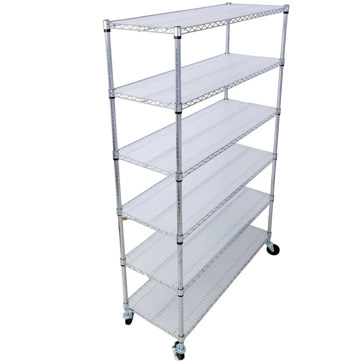 6 Tier Wire Shelving Unit | 6000 Lb Capacity | NSF Metal Rack | Adjustable Shelves