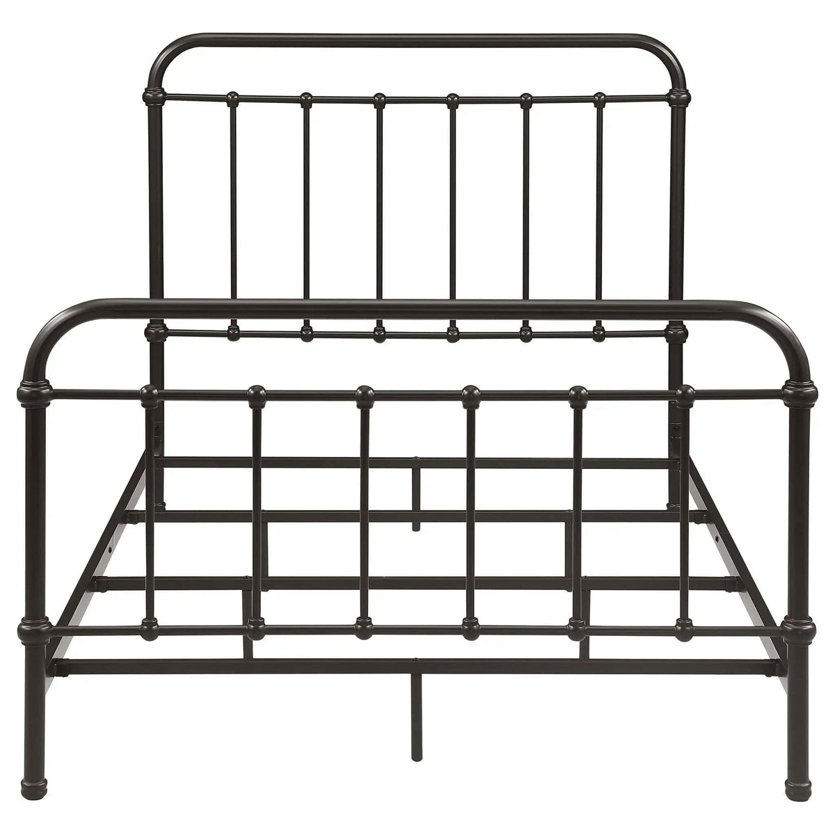 Livingston Metal Full Open Frame Bed Dark | 57.5 x 81.5 x 51.5 in | Metal | Bronze