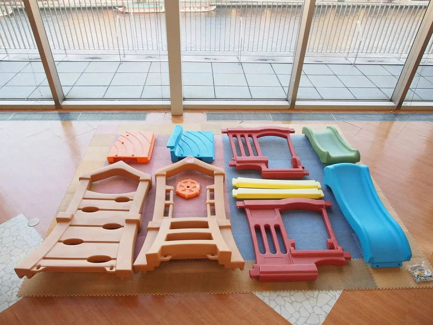 Play Up Double Slide Climber Outdoor Playset For Toddlers Ages 2 To 6 2 Slides from PriceLows™