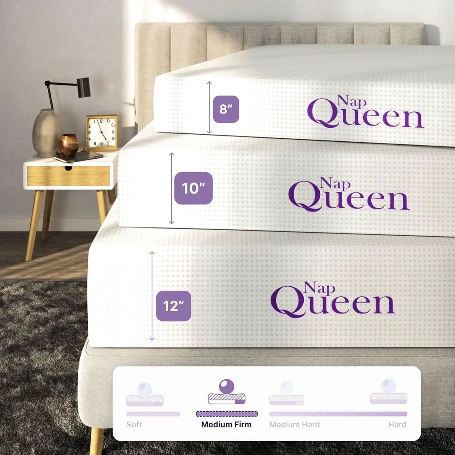 Full Size Bamboo Charcoal Memory Foam Premium Mattress from PriceLows™